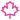 Pink maple leaf icon on a white background