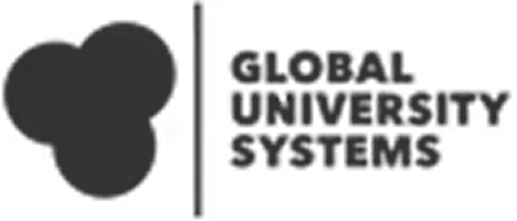 Logo of Global University Systems with a stylized design.