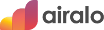 Airalo logo with colorful design on a white background